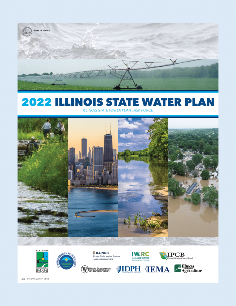 Front Cover of the 2022 Illinois Department of Natural Resources Illinois State Water Plan